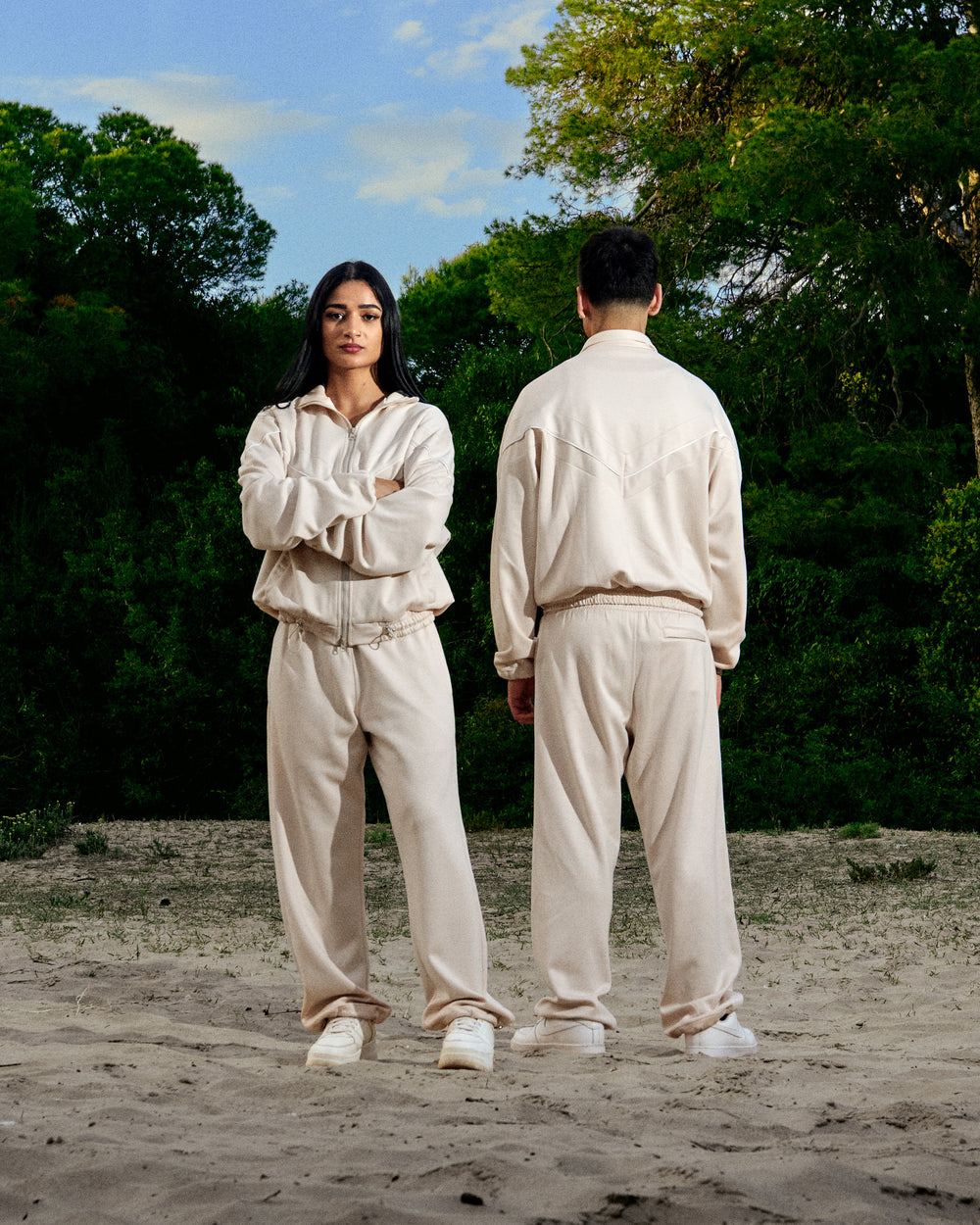 ICON TRACK JACKET - BEIGE