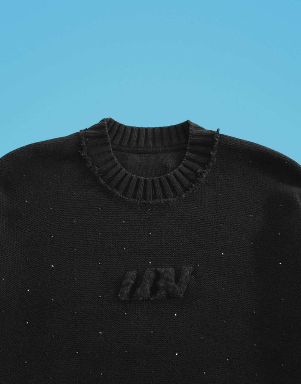 JET BLACK KNIT SWEATER