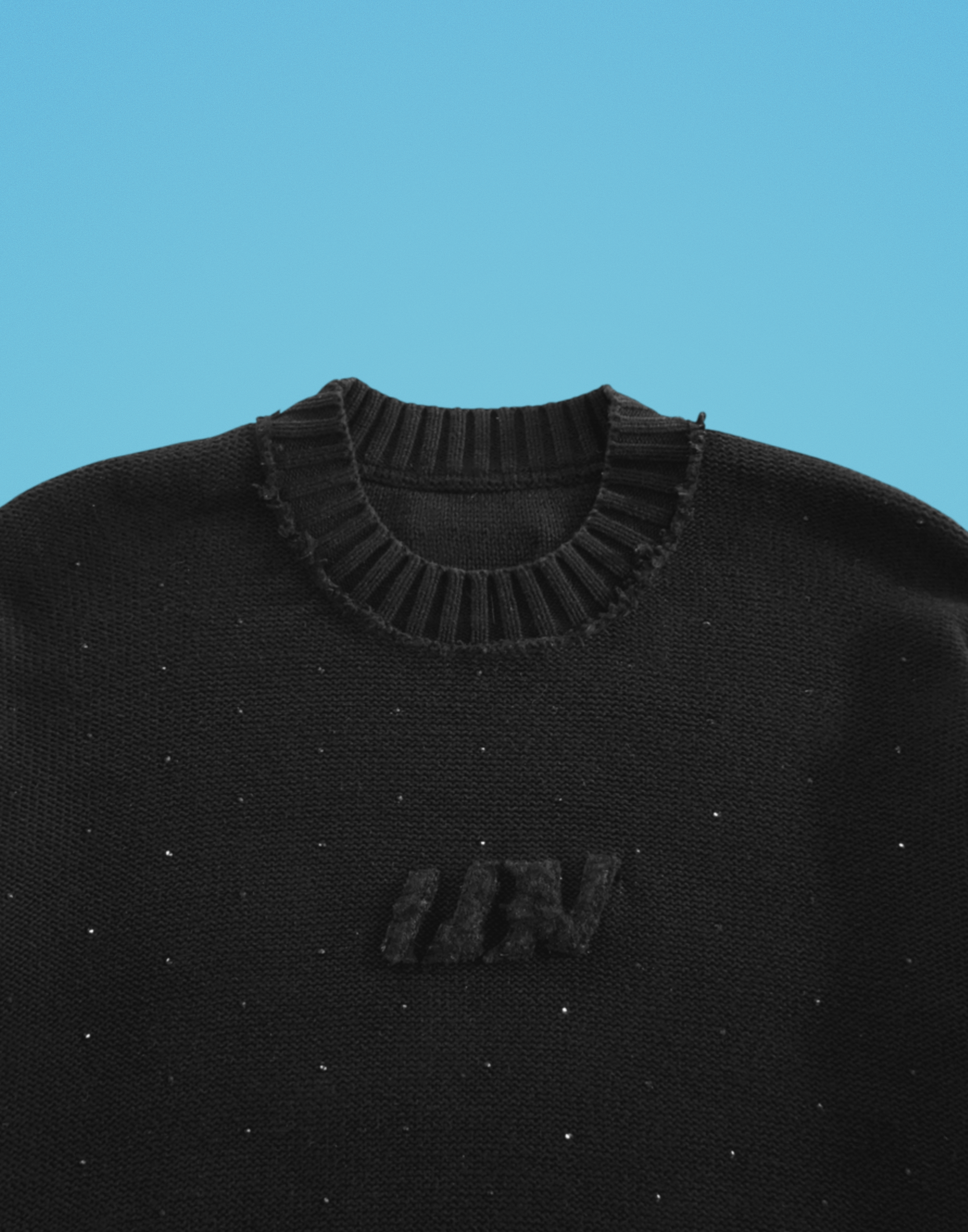 JET BLACK KNIT SWEATER