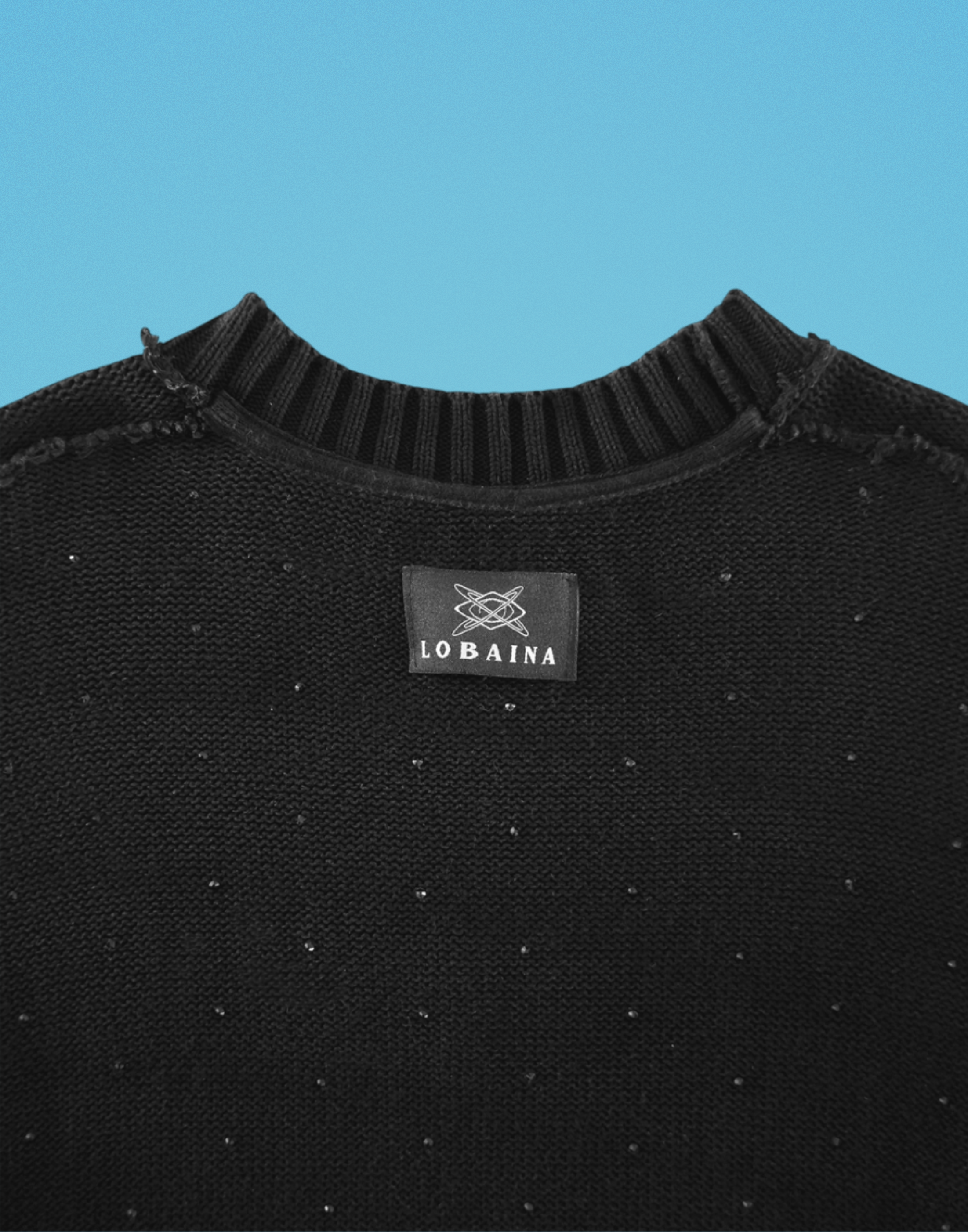JET BLACK KNIT SWEATER