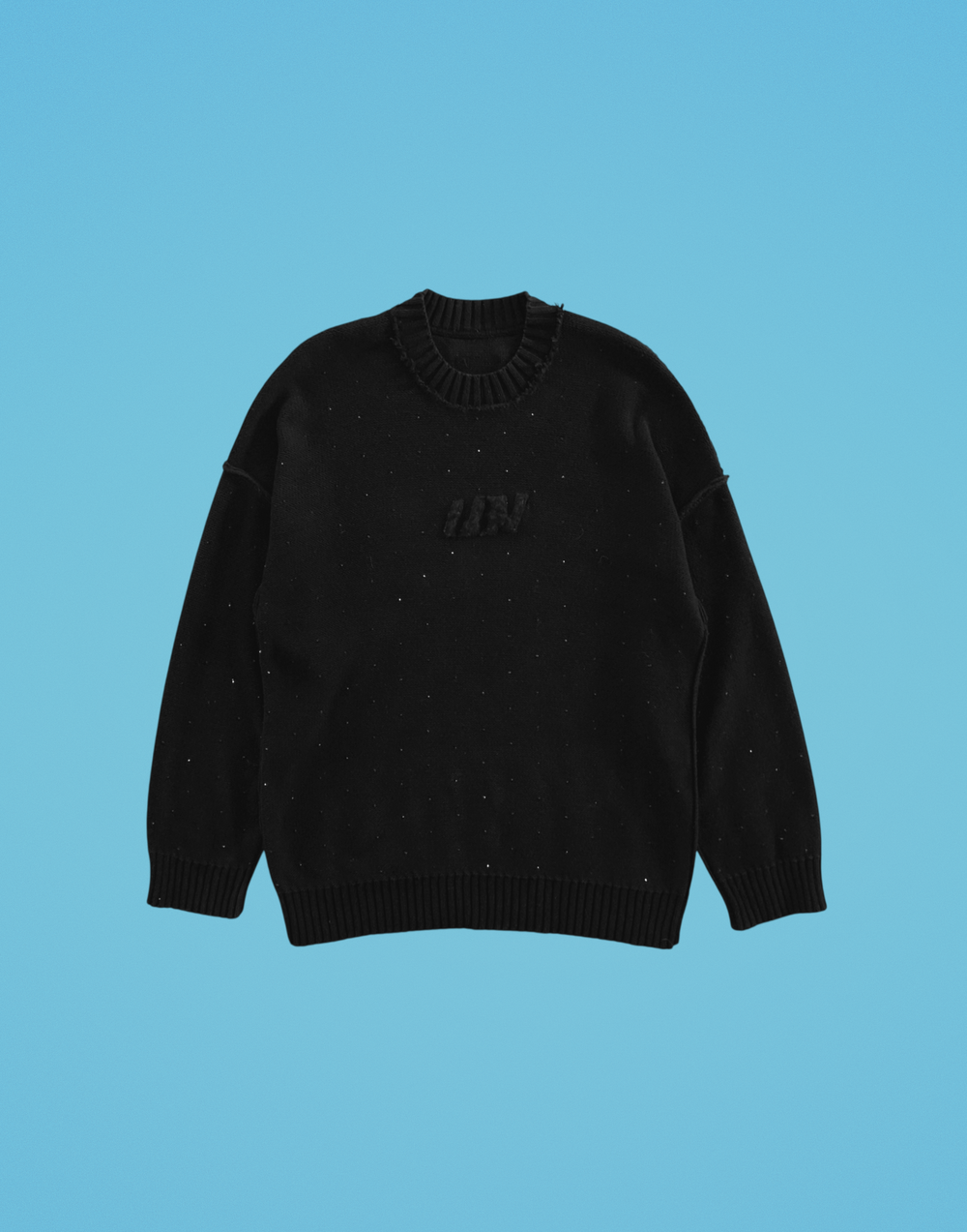 JET BLACK KNIT SWEATER